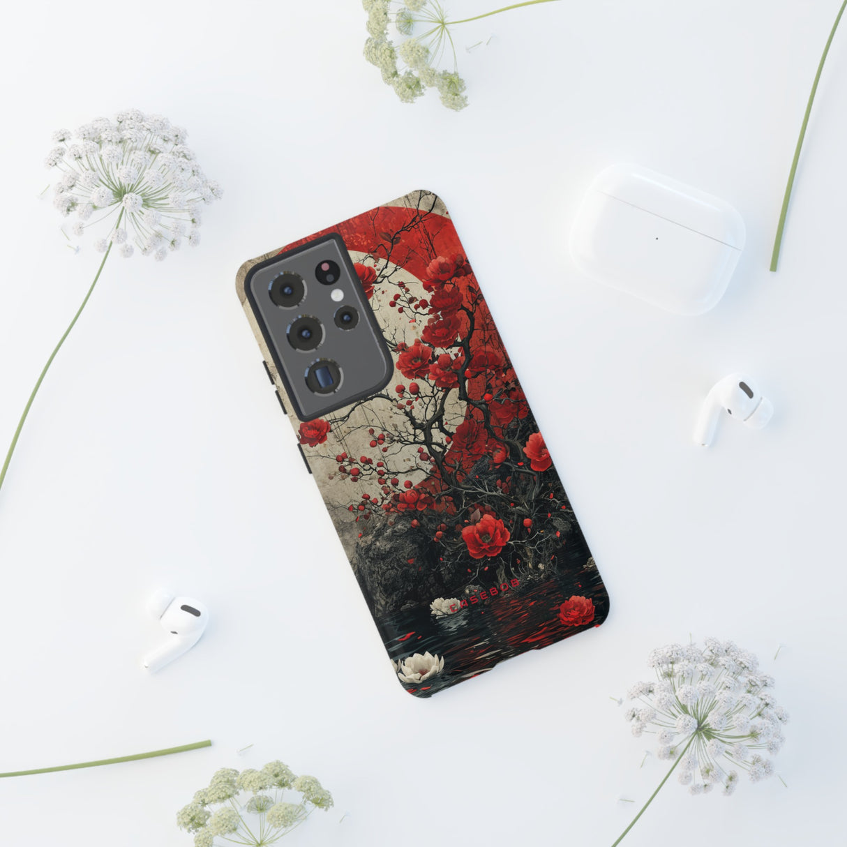 Moonlit Rose Peace - Protective Phone Case