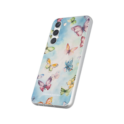 Watercolor Butterfly Bliss - Flexi Samsung S23 Phone Case