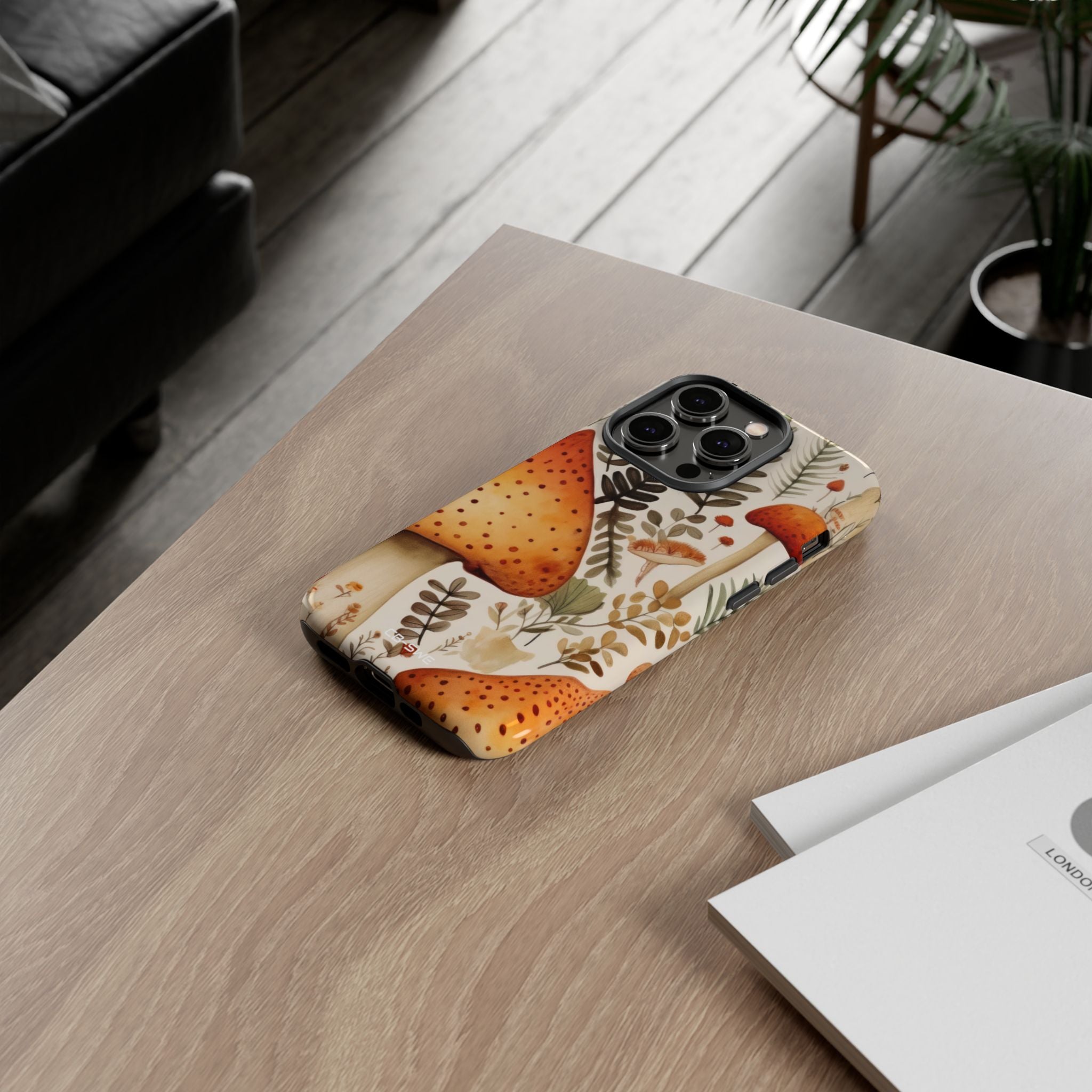 Mushrooms Sprout Cheerfully - iPhone Case
