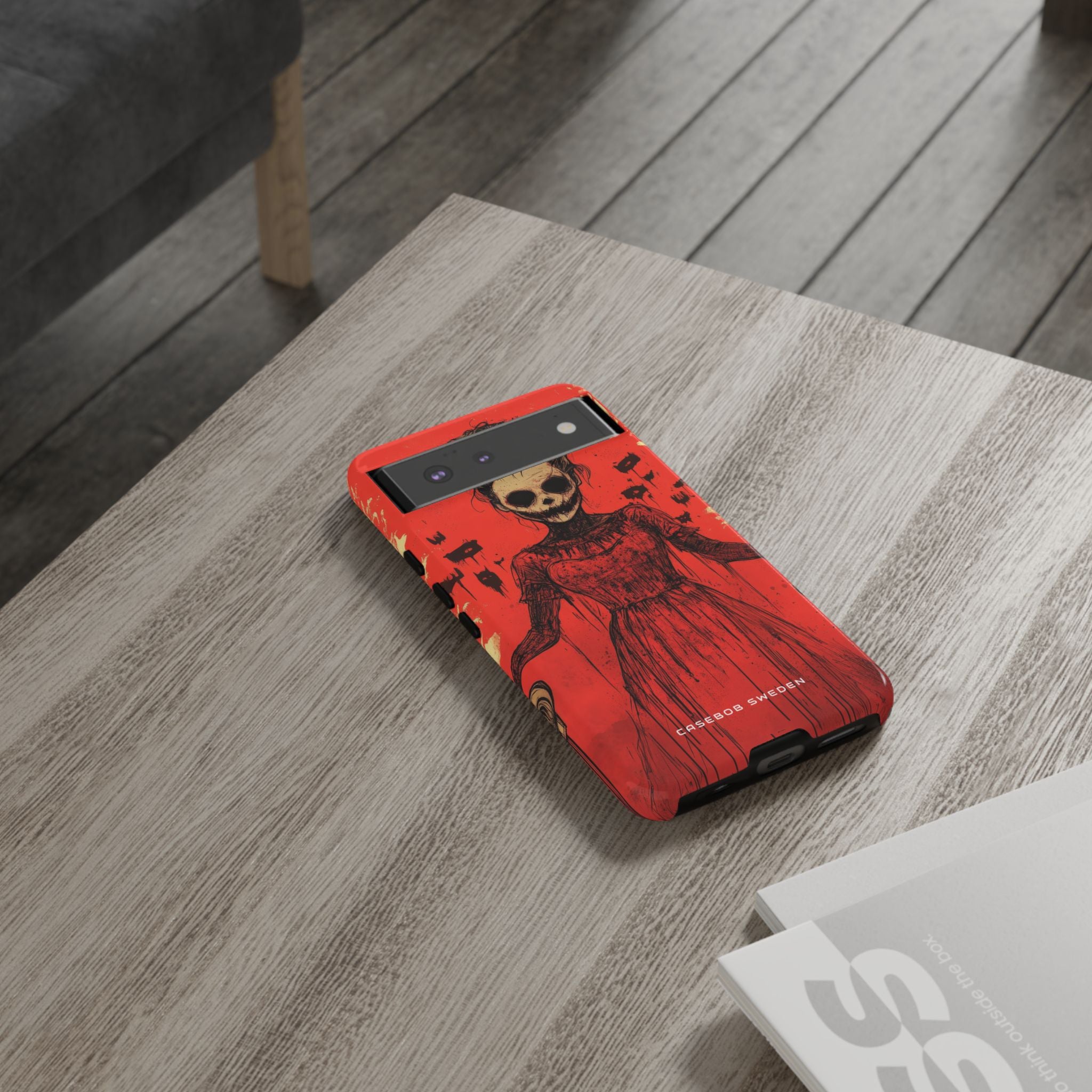 Haunting Scarlet Descent Google Pixel 6 - Tough Phone Case