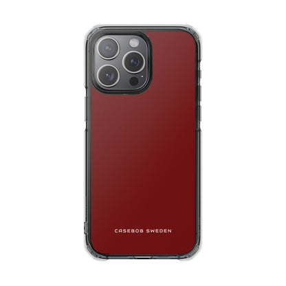 Maroon iPhone 15 - Clear Impact Phone Case