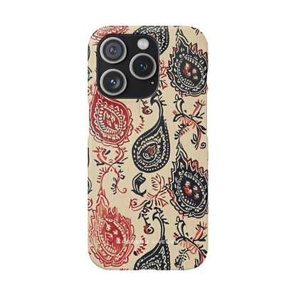 Vintage Paisley Elegance iPhone 15 - Slim Phone Case