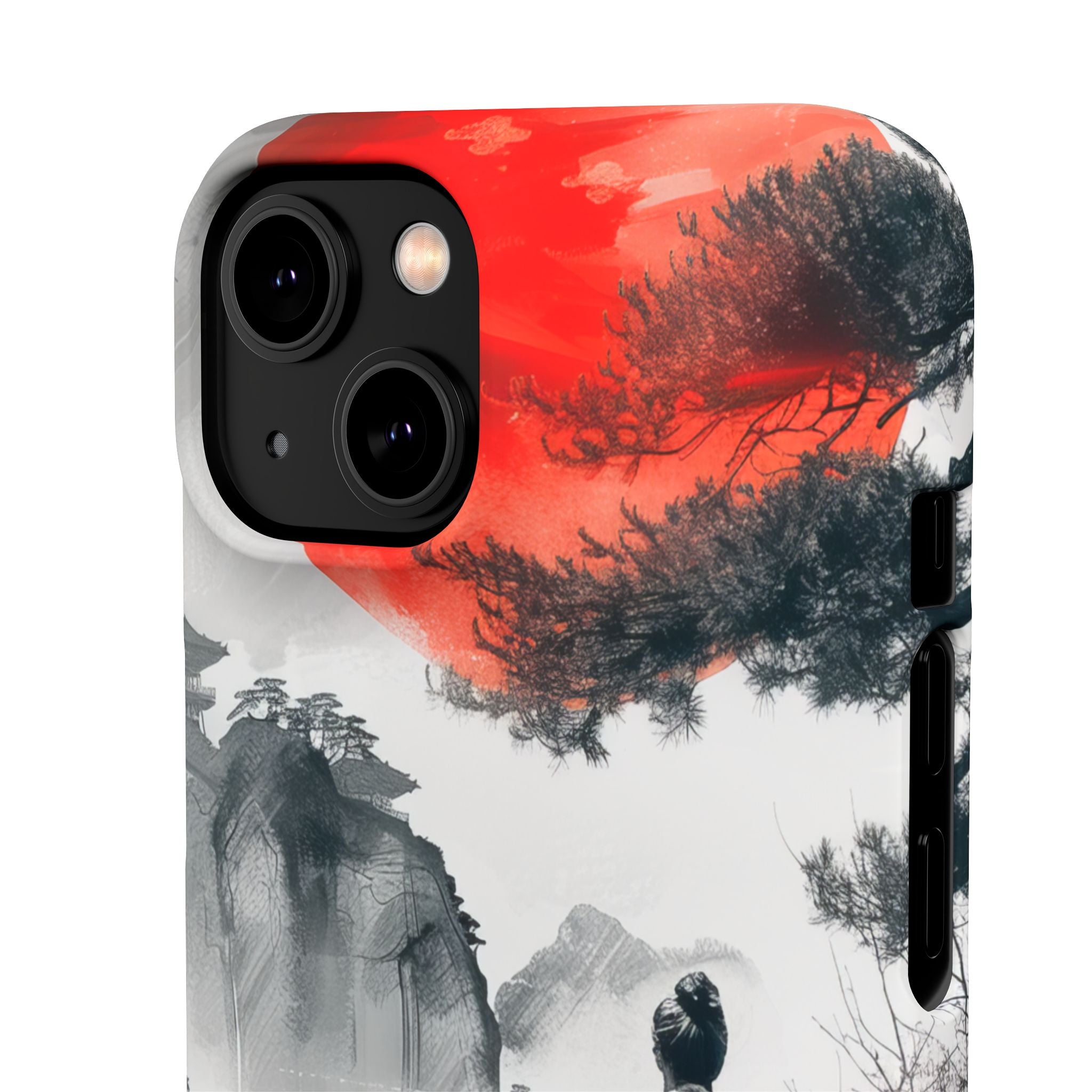 Zen Harmony: Japanese Serenity in Motion iPhone 14 - Slim Phone Case