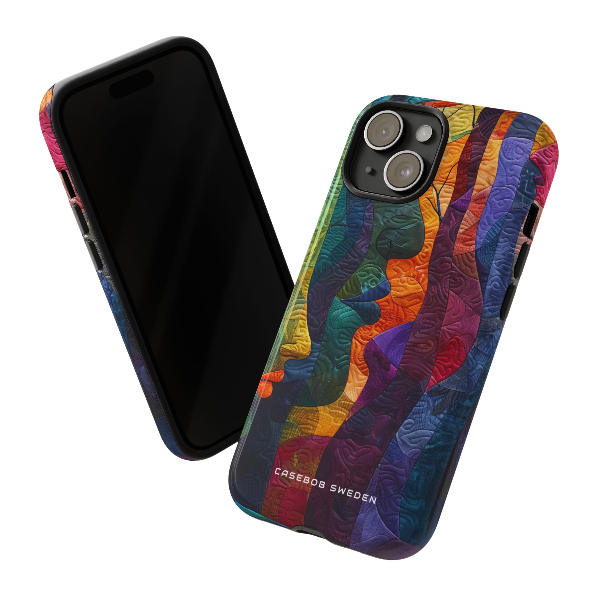 Harmonized Faces and Nature Fusion iPhone 15 - Tough Phone Case