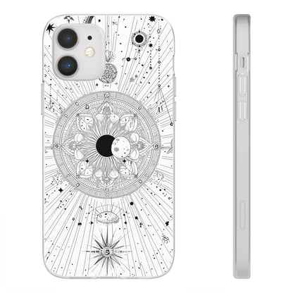 Celestial Mandala Mystique | Flexible Phone Case for iPhone