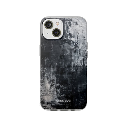 Textured Blackscape iPhone 14 Case - Soft