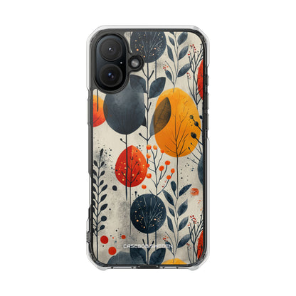 Modern Autumn Leaf Pattern - Clear Impact iPhone 16 Phone Case