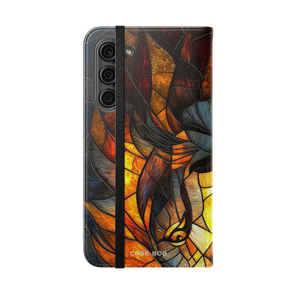 Flame Lion - Samsung S23+ Case - Wallet