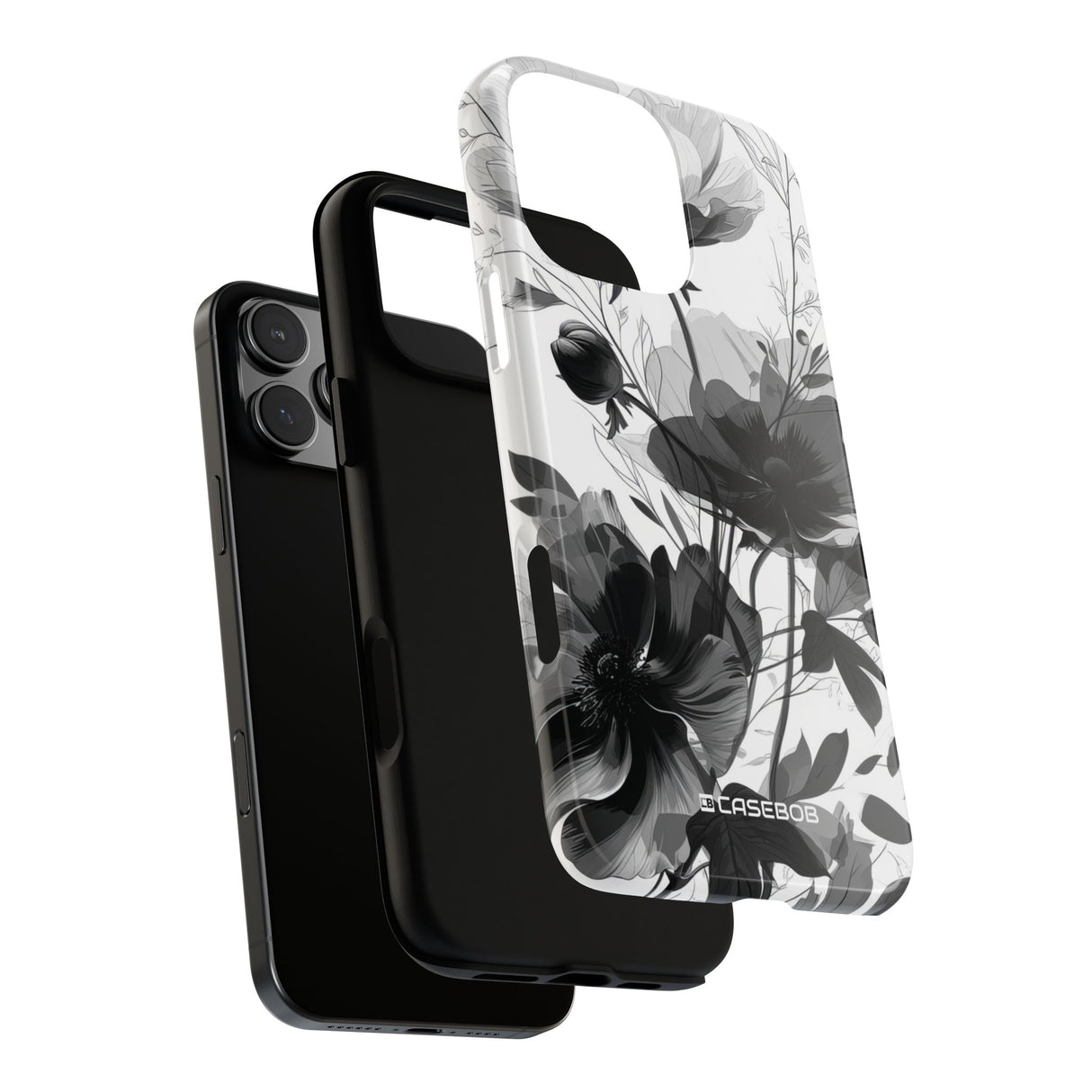 Elegant Monochrome Botanical Elegance - for iPhone 16