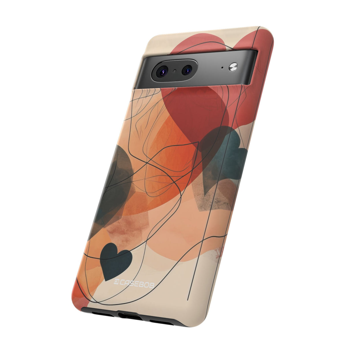 Abstract Heart Harmony | Protective Phone Case for Google Pixel