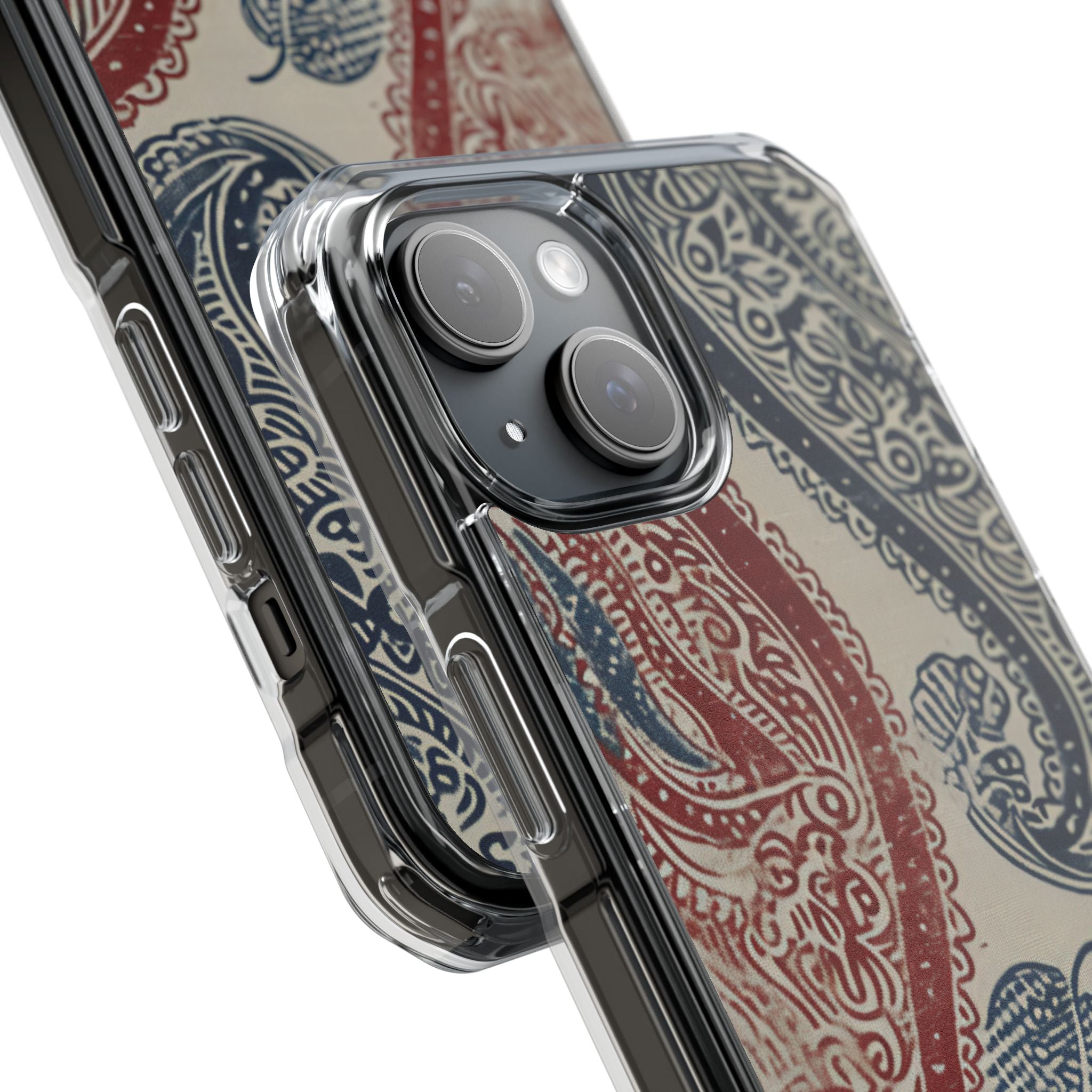 Ornate Paisley Swirl iPhone 15 - Impact Clear+