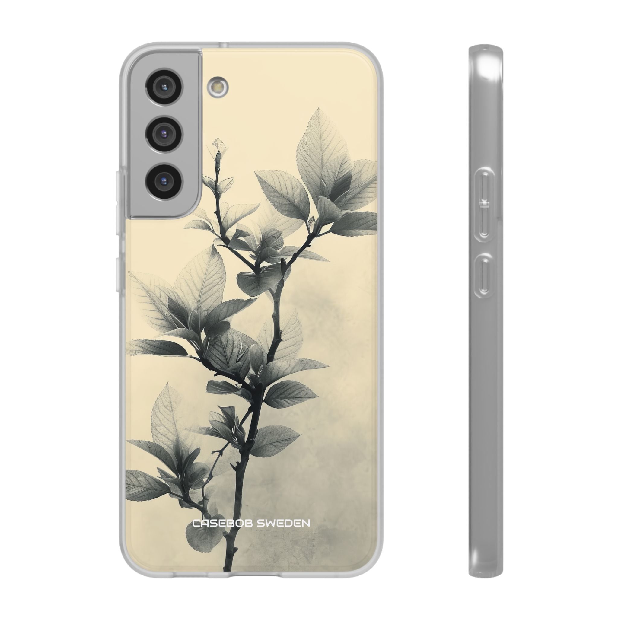 Beige Branch Art - Flexi Samsung S22 Phone Case