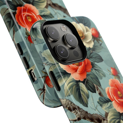 Coral Blossom Tapestry iPhone 14 - Tough+