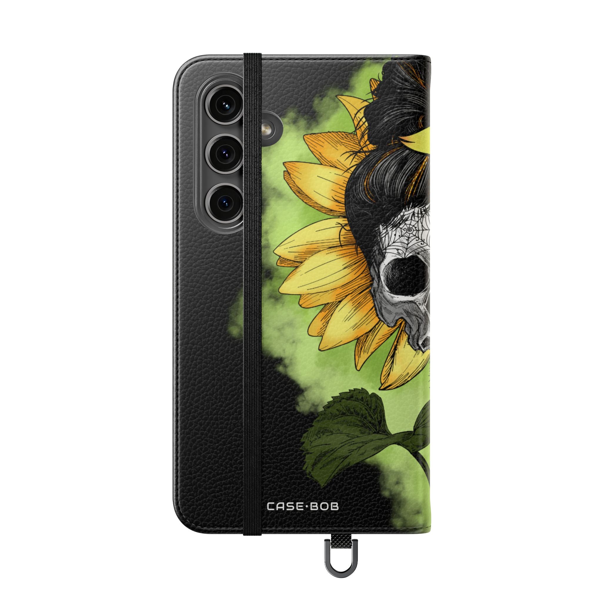 Skull Sunflower - Samsung S24 Plus Case - Wallet