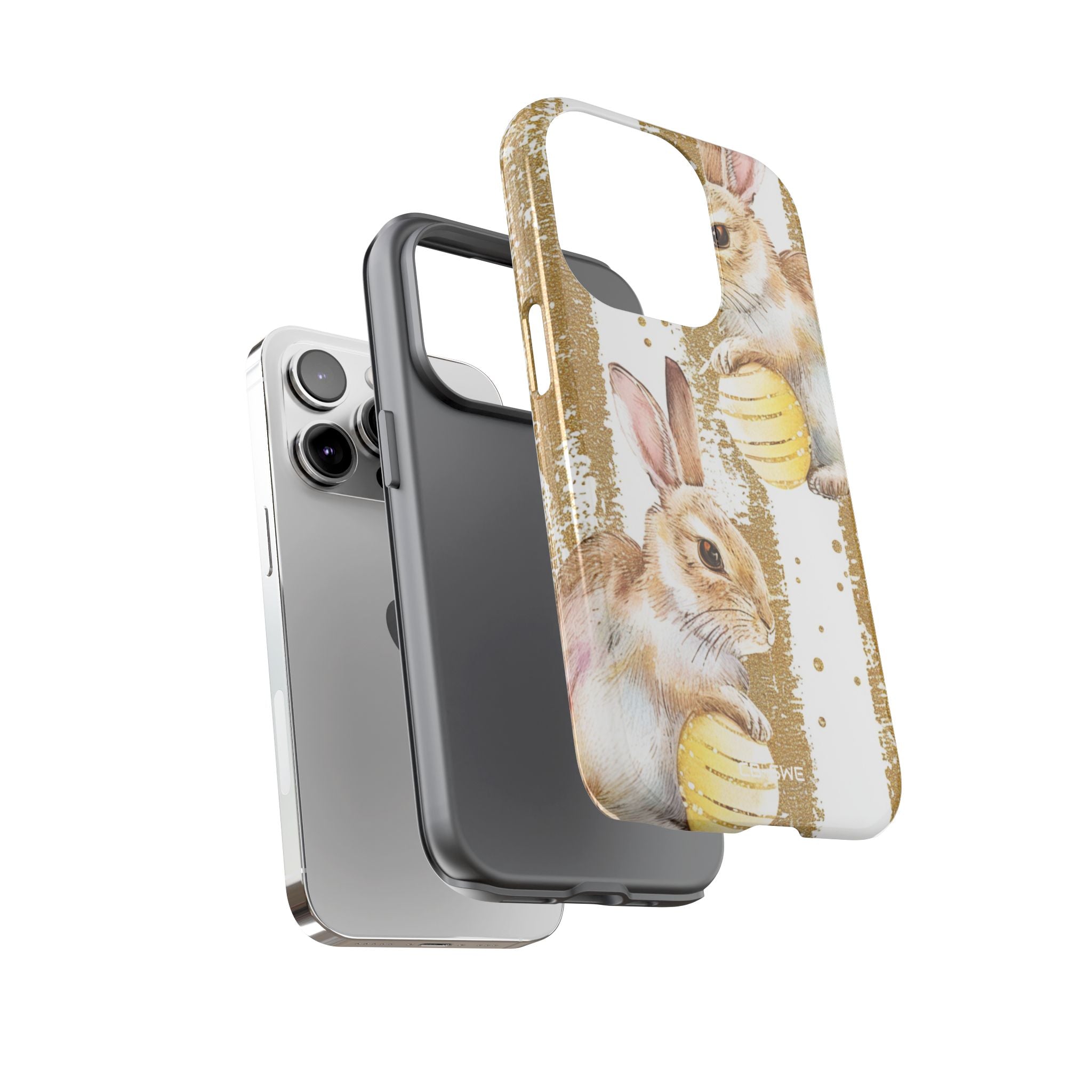Bunnies Hold Eggs - iPhone Case