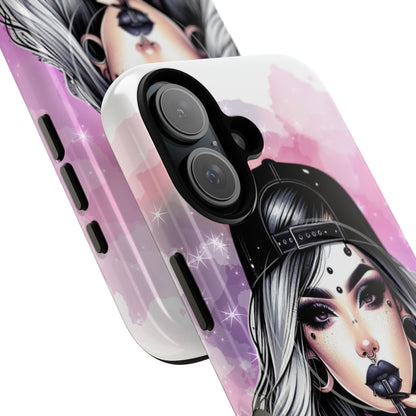 Silver Sip Nebula iPhone 16 Case - Tough+