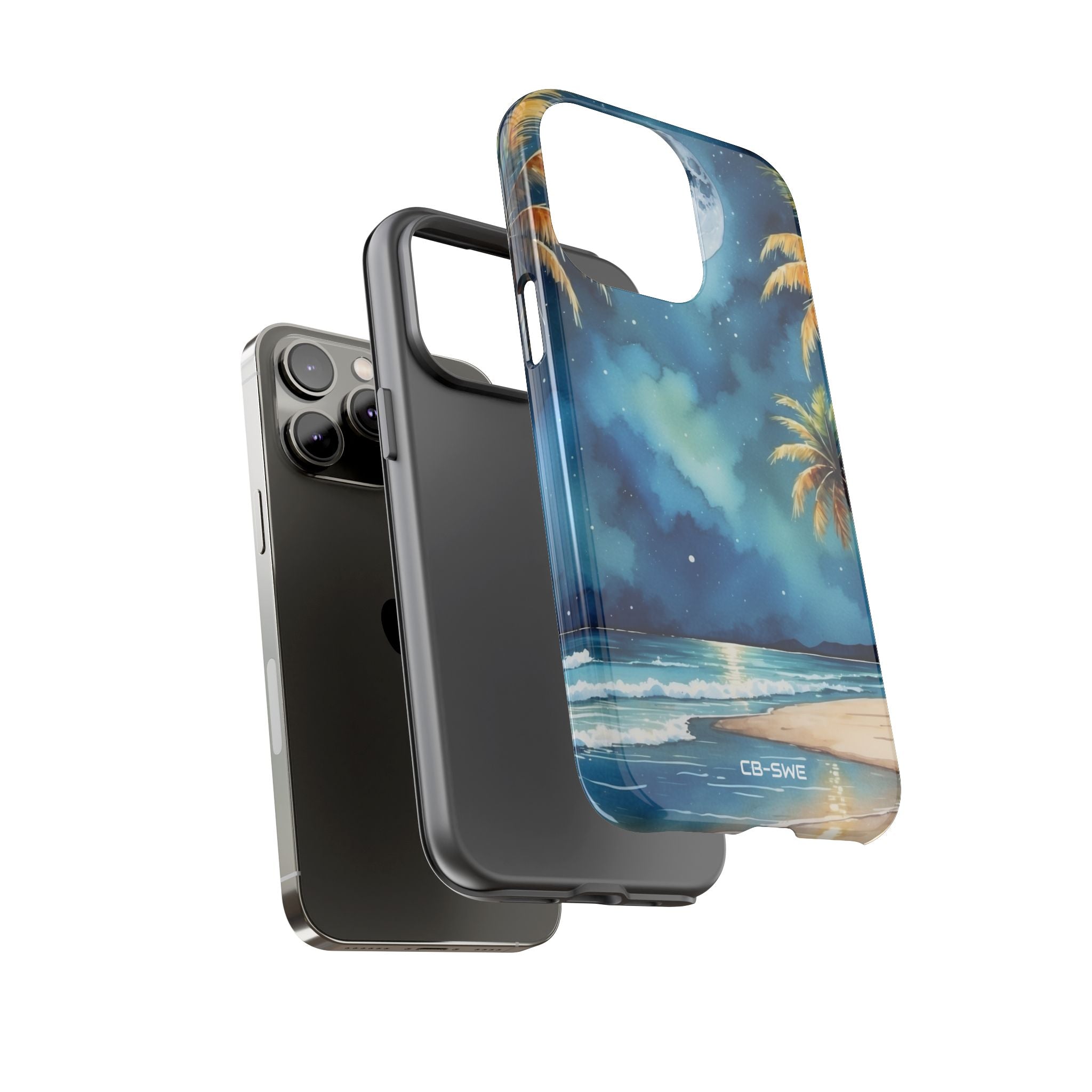 Moonlight Kisses Waves - iPhone Case