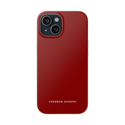 Dark Red iPhone 15 - Flexi Phone Case