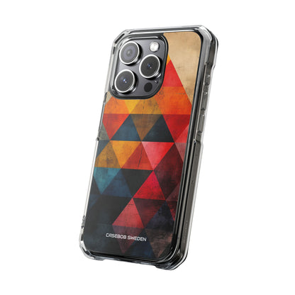 Geometric Energy - Clear Impact iPhone 15 Phone Case