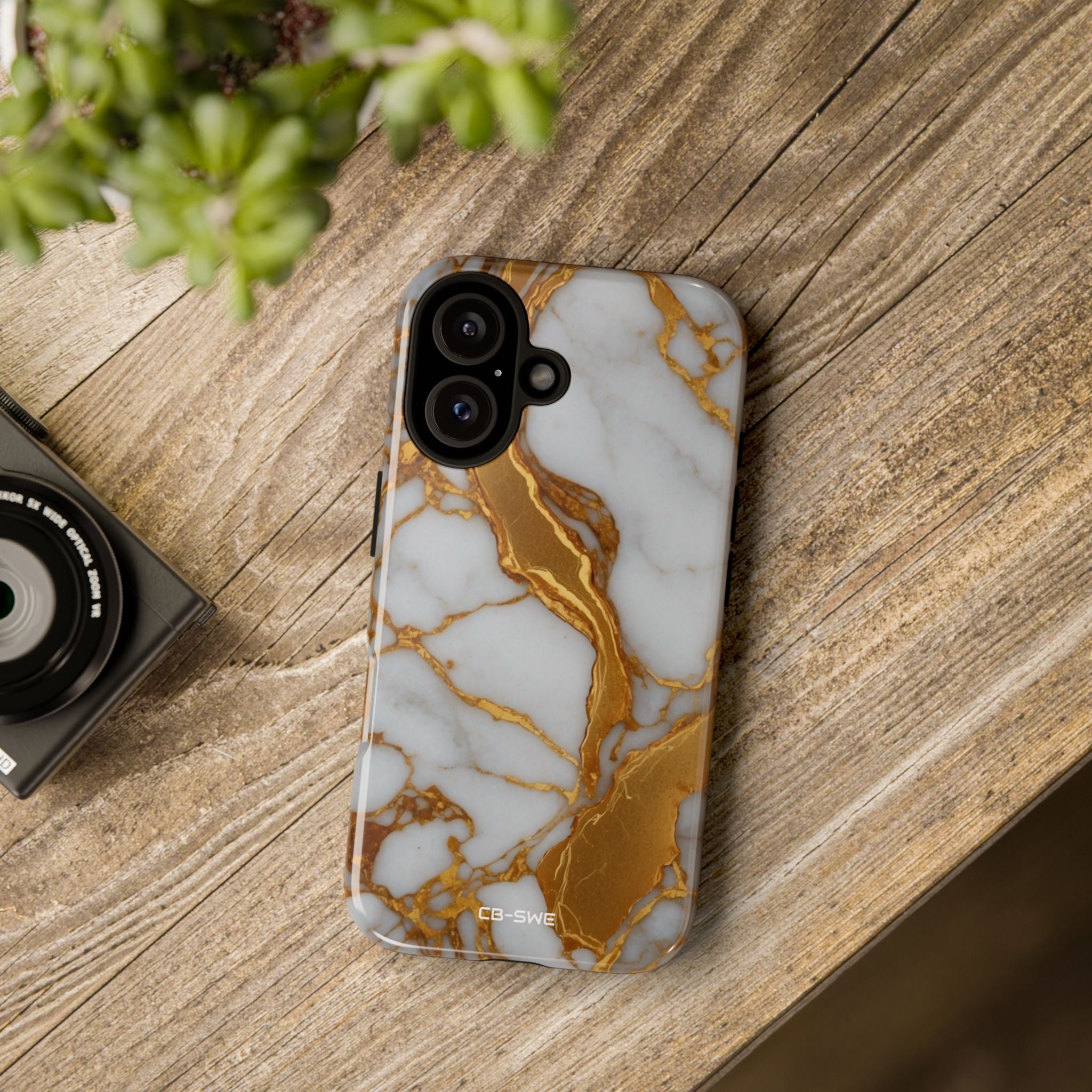 Golden Veins Flow - iPhone Case