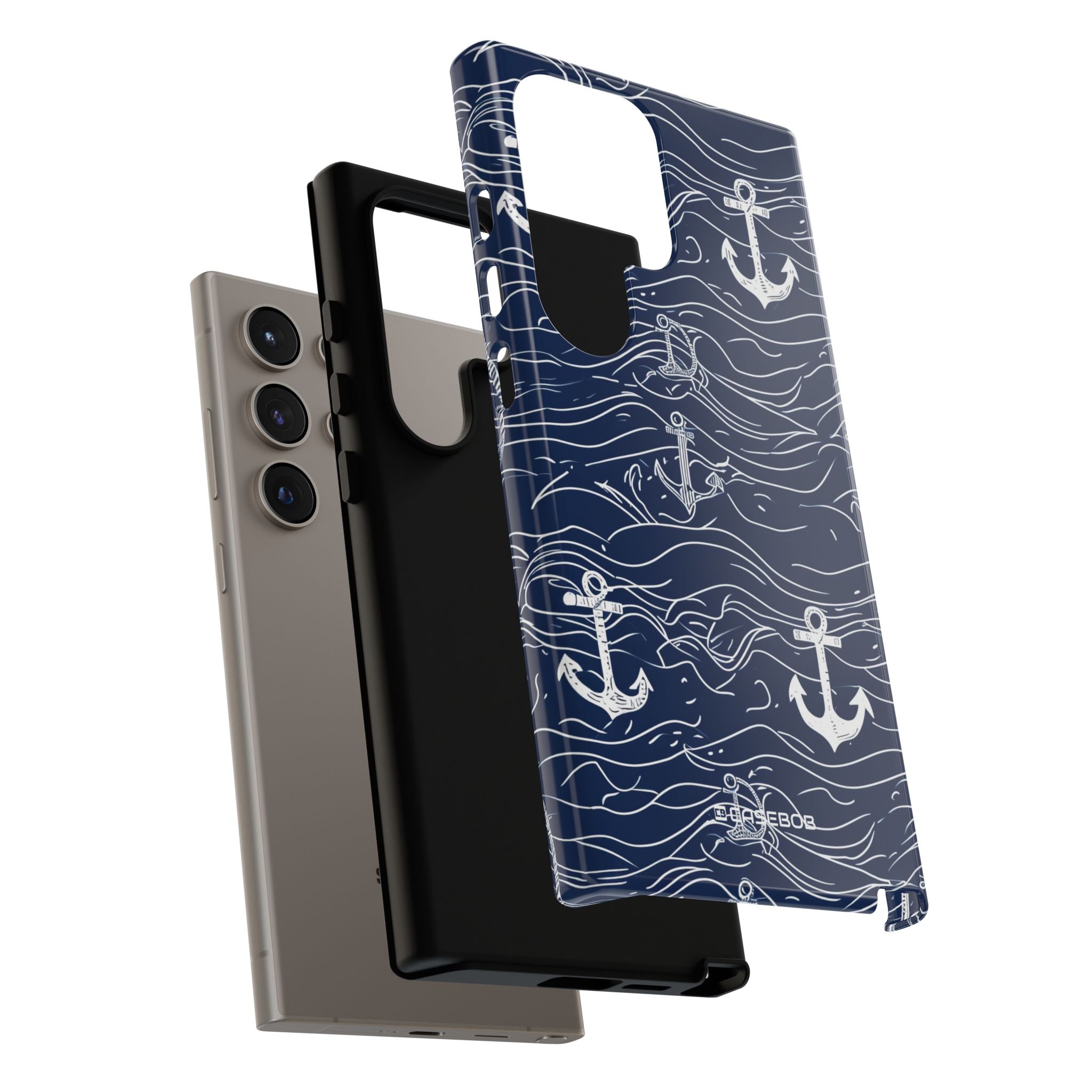 Nautical Whimsy: Anchors and Waves - For Samsung S24