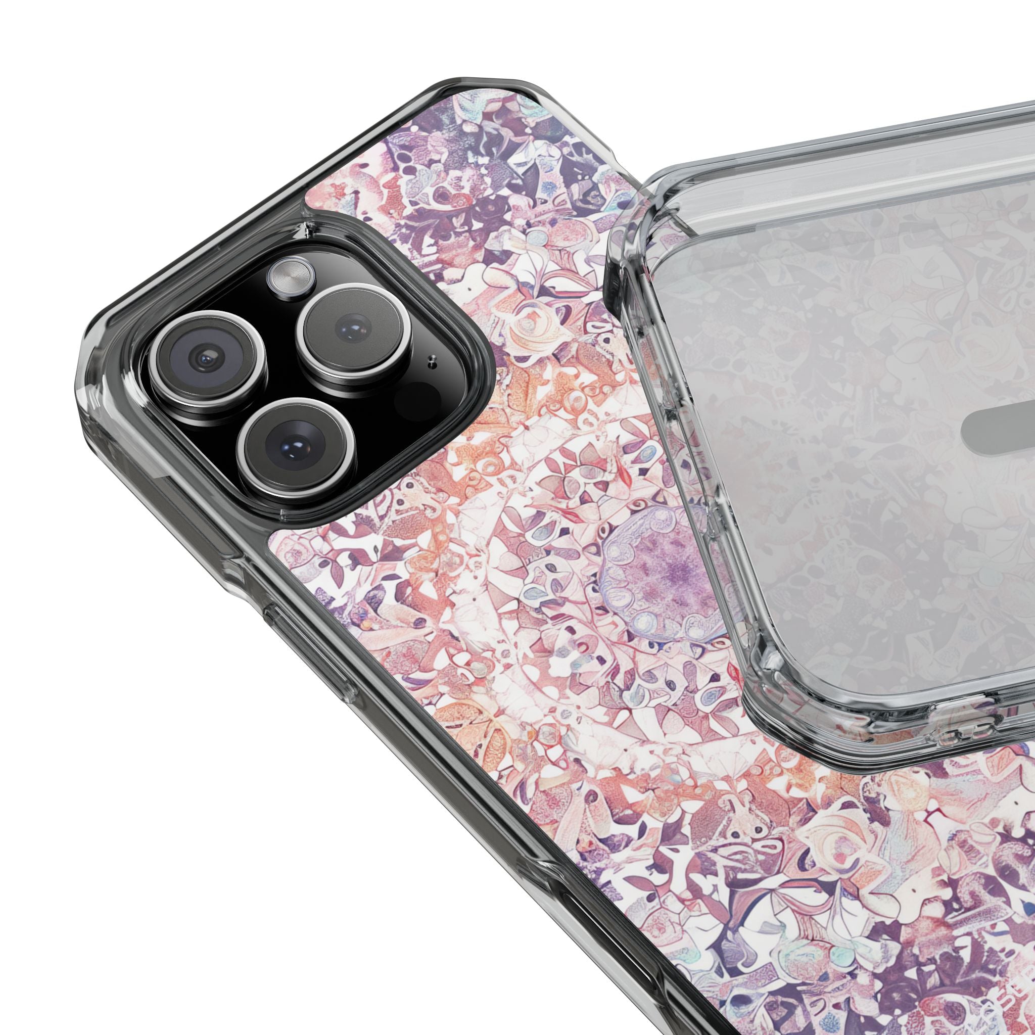 Purple Pink Mandala - Clear Impact iPhone 16 Phone Case