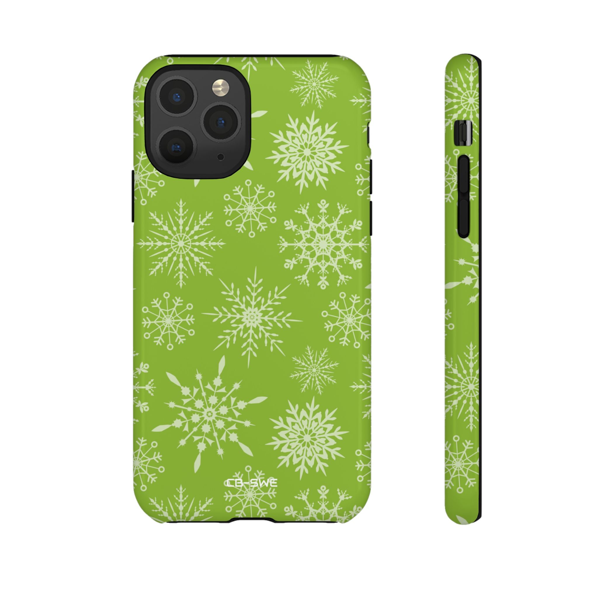 Snowflakes Dance Playfully - iPhone Case