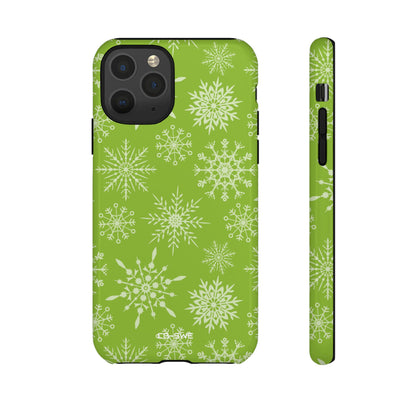 Snowflakes Dance Playfully - iPhone Case