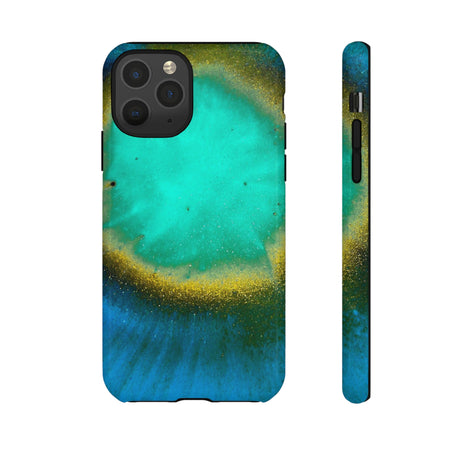 Green Yelly Ink Art iPhone Case (Protective) iPhone 11 Pro Glossy Phone Case