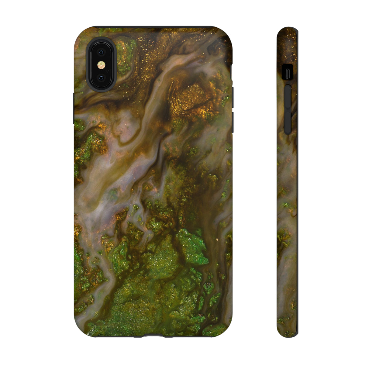 Smaragd Green Ink Art - Protective Phone Case