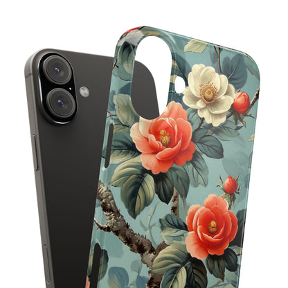 Vintage Floral Romance iPhone 16 - Slim Phone Case