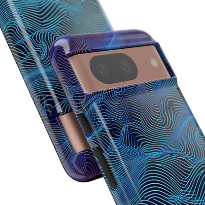 Neon Waves Flow Google Pixel 8 - Tough