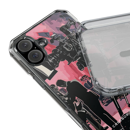 Retro Cinematic Spotlight iPhone 16 - Clear Impact Phone Case