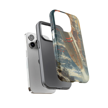 Futuristic Forest Voyage iPhone 14 - Tough