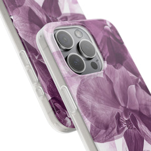 Strahlendes Orchideen-Design | Handyhülle für iPhone (flexible Hülle) 