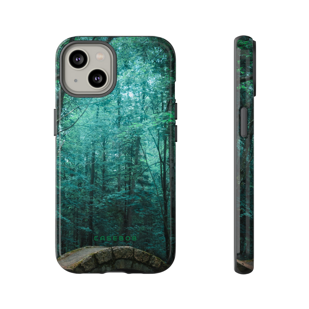 Mystical Forest with Stone Bridge - Protective Phone Case