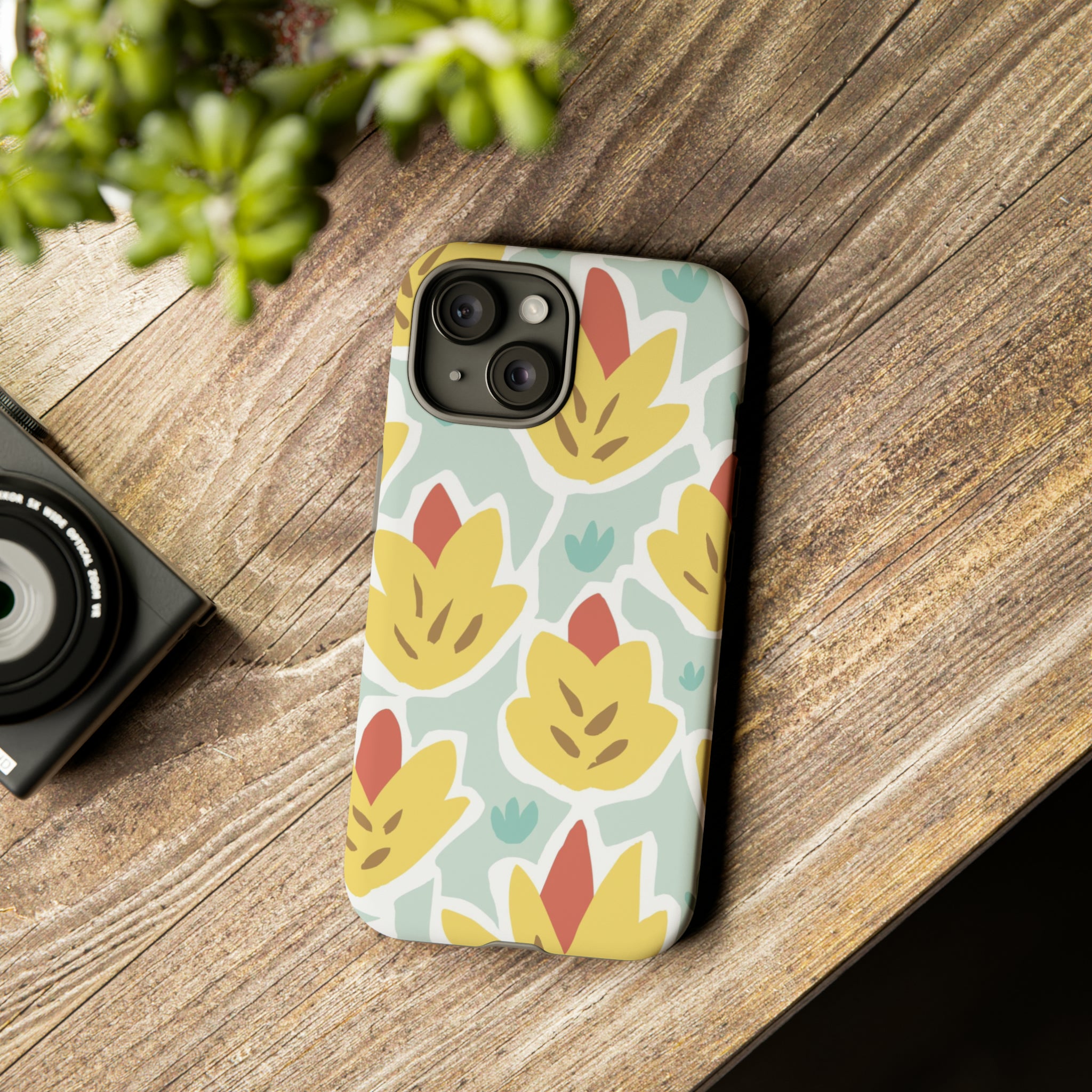 Summer Yellow Happy Flower - Protective Phone Case