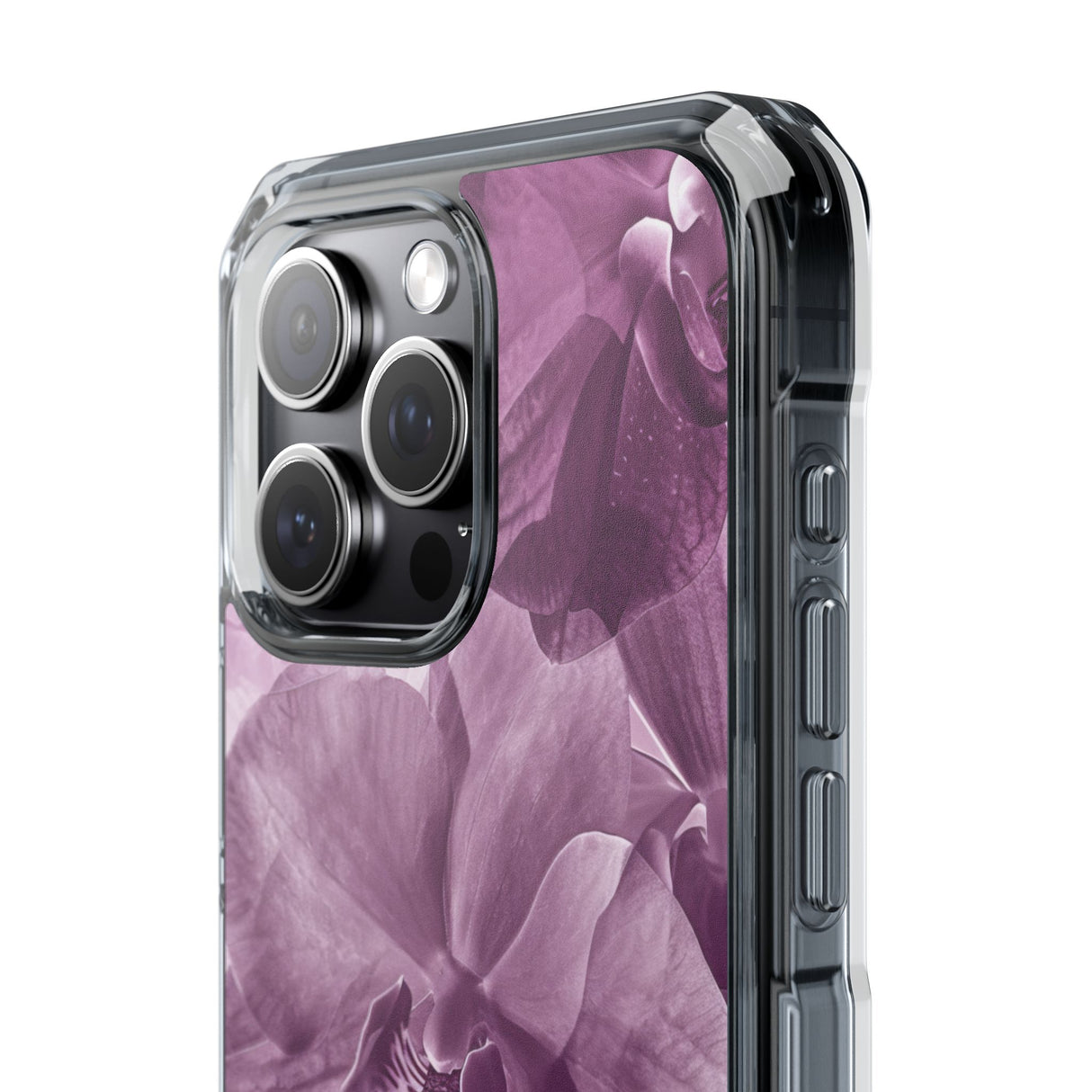 Radiant Orchid Design | Handyhülle für iPhone (Clear Impact Case – magnetisch) 