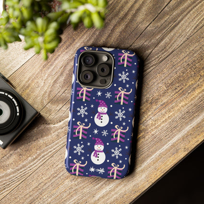 Snowmen Gift Giving - iPhone Case