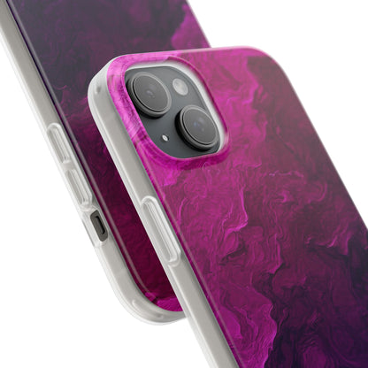 Violet Swirl iPhone 15 Plus Case - Soft