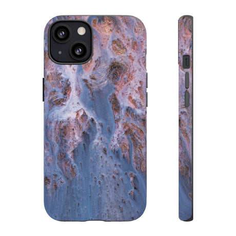 Blue Ice Ink Art iPhone Case (Protective) iPhone 13 Matte Phone Case