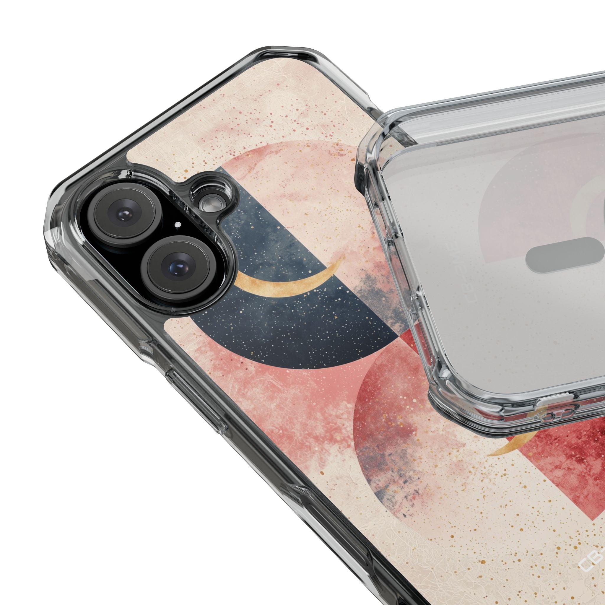 Crescents Embrace Stars iPhone Case - Impact