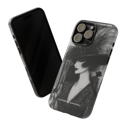 Timeless Elegance in Monochrome iPhone 15 - Tough Phone Case