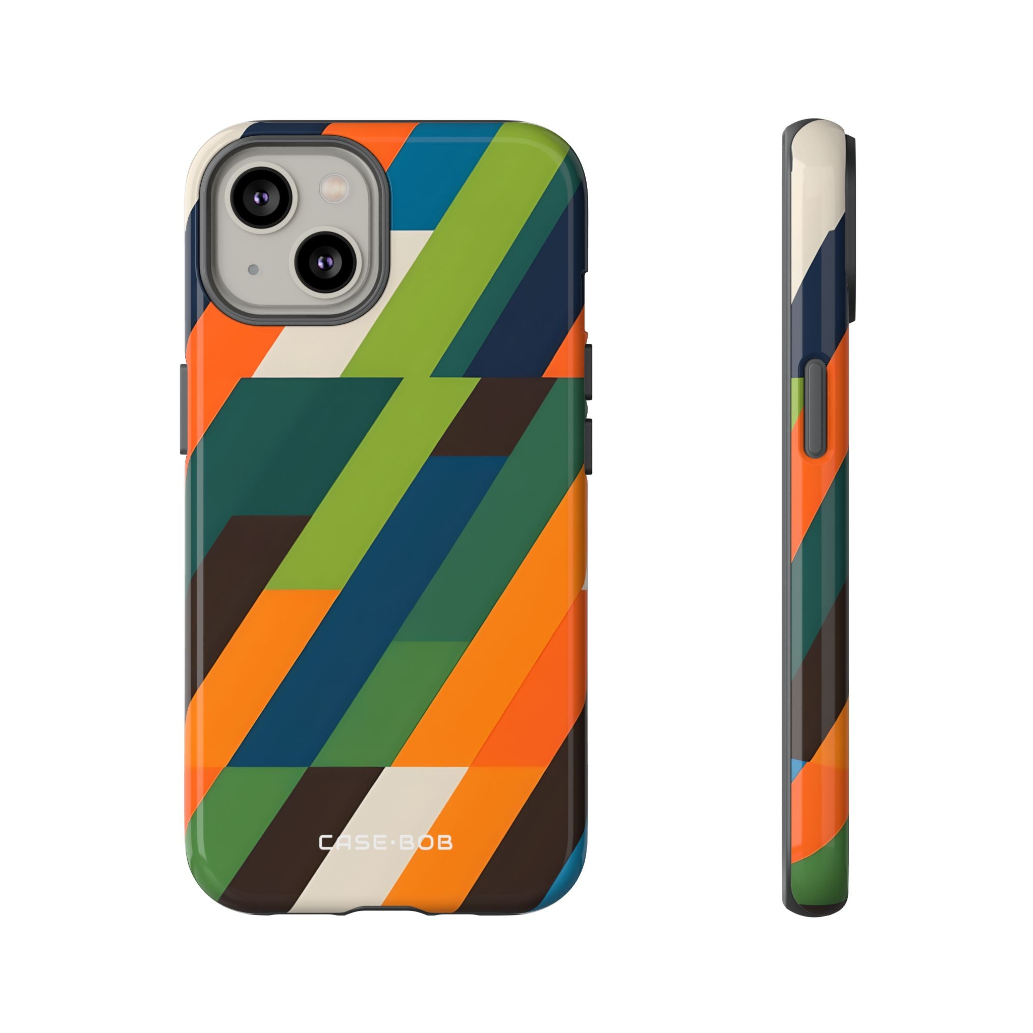 Diagonal Blaze iPhone 14 Case - Tough