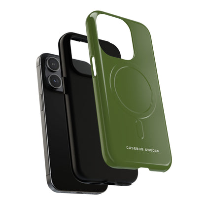 Dark Olive Green iPhone 15 | Tough+ Phone Case