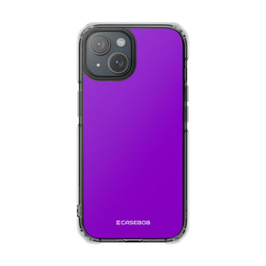 Dunkelviolett | Handyhülle für iPhone (Clear Impact Case - Magnetisch) 