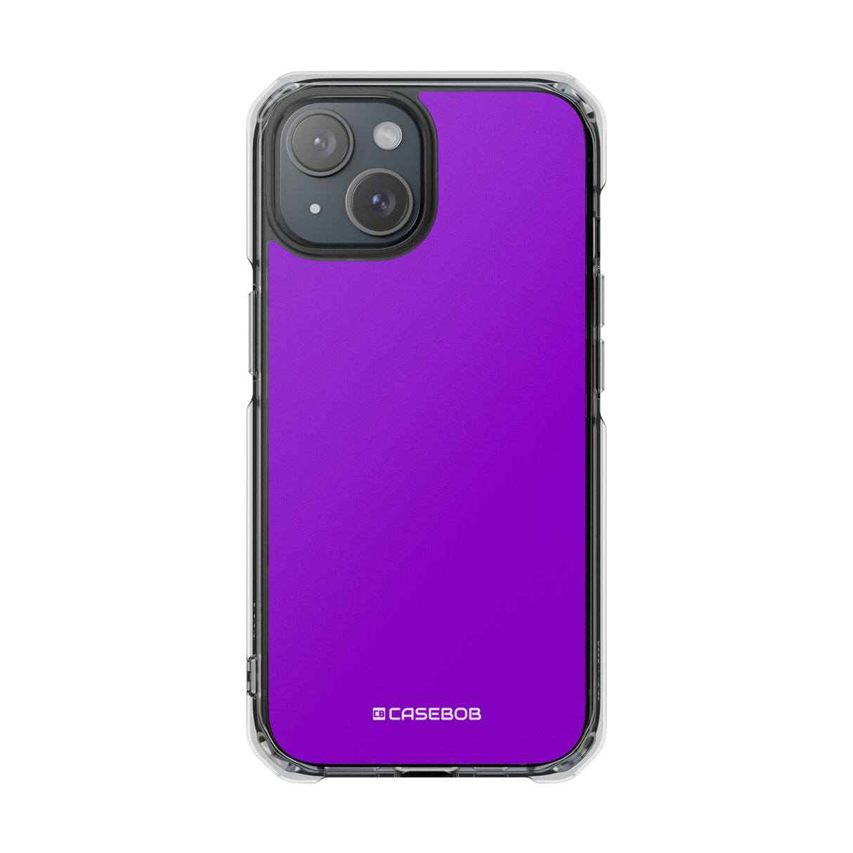 Dunkelviolett | Handyhülle für iPhone (Clear Impact Case - Magnetisch)