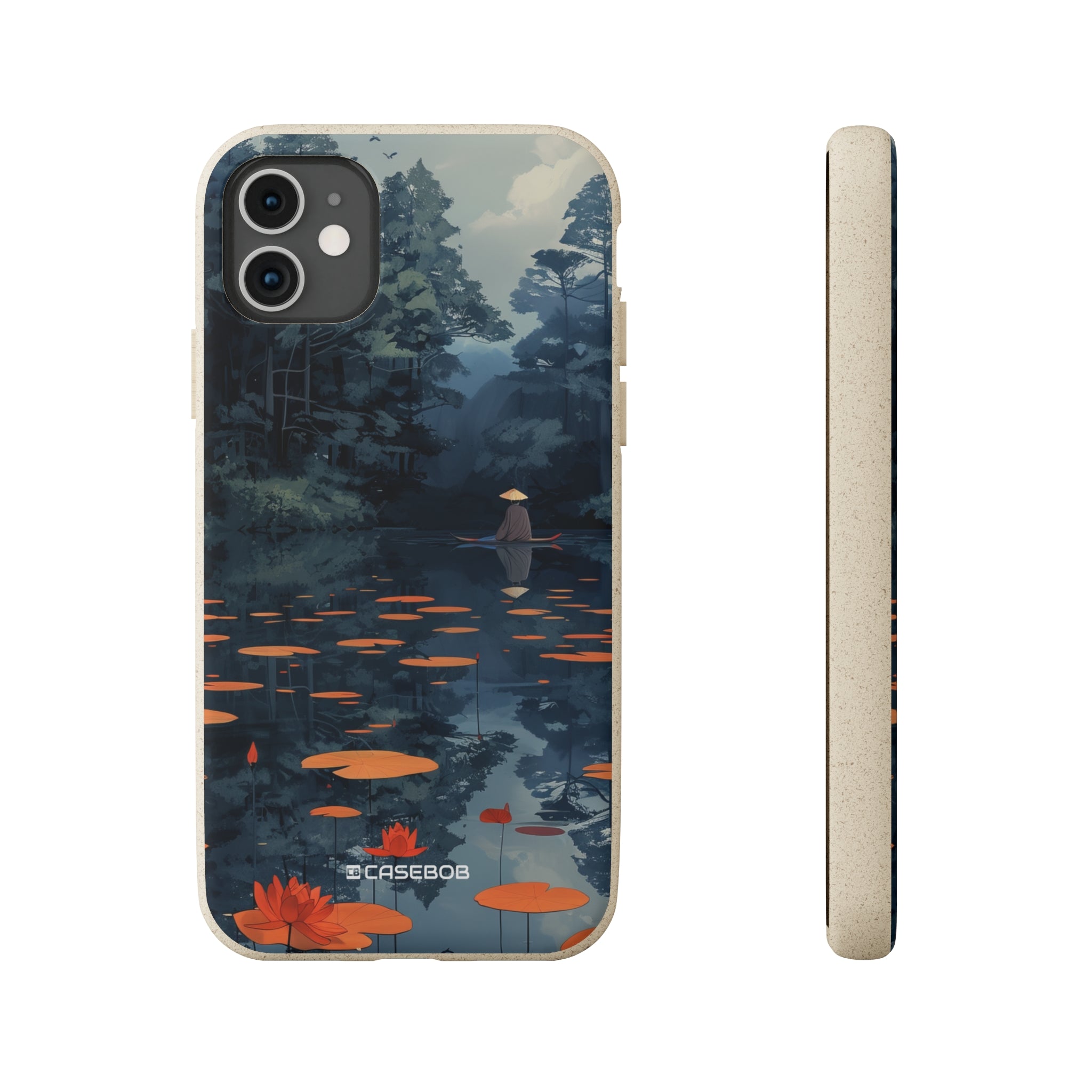 Tranquil Lotus Serenity | Biodegradable Phone Case