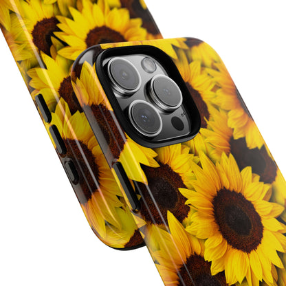 Sunflower Glow iPhone 16 Pro Max Case - Tough