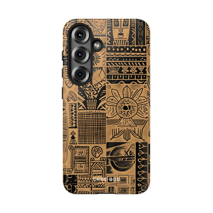 Tribal Faces Samsung S25 Case - Tough